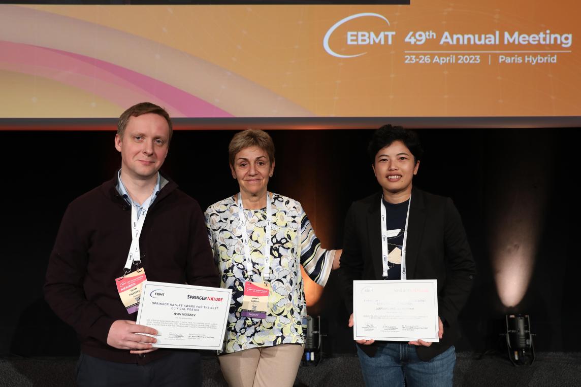 2023 04 26 EBMT 2023 Springer Best Clinical Poster Award Best Basic Science Poster Award